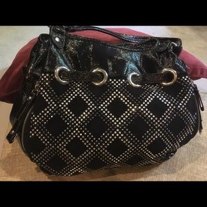 Black Kathy Bag with silver rhinestone